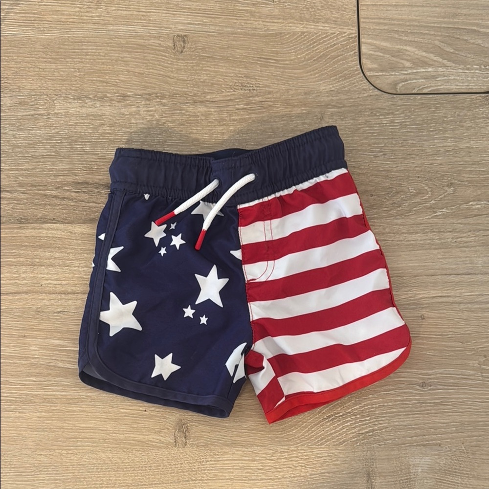 Kids Patriotic Star and Stripe Shorts 12 MONTHS